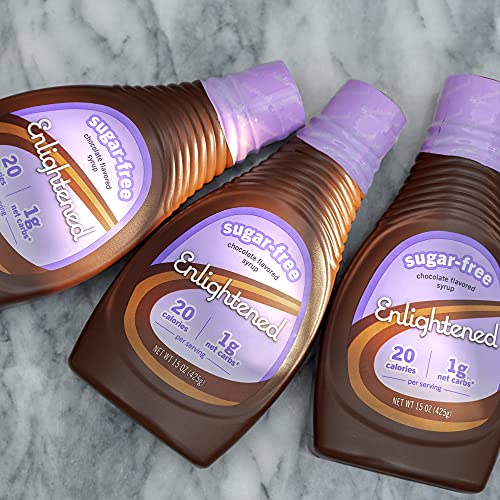 Enlightened Sugar Free Syrup, Chocolate, 14 Fl Oz (Pack Of 1)