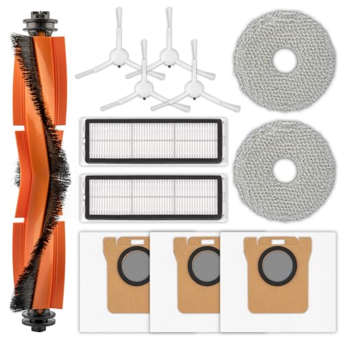 12 Piezas X20 Kit De Accesorios Compatibles Con Xiaomi X20 X20 Plus 1s S20 Plus S20 X10 X20 Pro:1 Cepillo Giratorio, 4 Cepillos Laterales, 3 Bolsas Para El Polvo, 2 Filtros Hepa Y 2 Mopas 12 Piezas X20 Kit De Accesorios Compatibles Con Xiaomi X20 X20 Plus 1s S20 Plus S20 X10 X20 Pro:1 Cepillo Giratorio, 4 Cepillos Laterales, 3 Bolsas Para El Polvo, 2 Filtros Hepa Y 2 Mopas