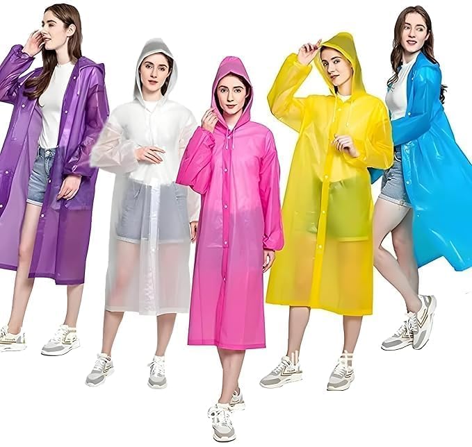 Radhav Mart 10 PCS Emergency Rain Card β Ultra Compact Waterproof Mini Raincoat in Pocket Card, Foldable Travel Rain Cover for Commuters, Backpackers, Cyclists & Outdoor Use 4