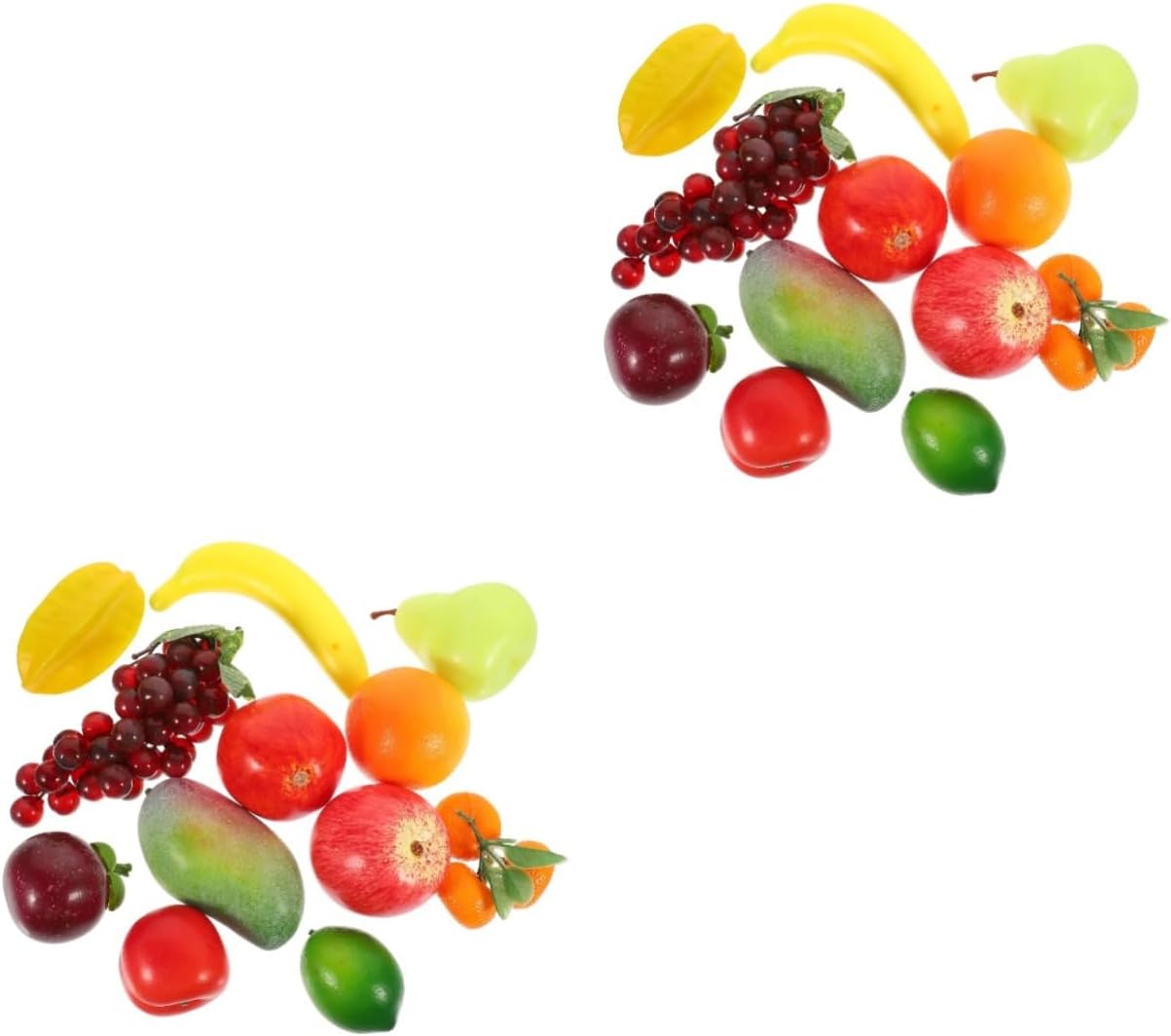 MAGICLULU 24pcs Lifelike Foam Fruit Models for Home Decor Supermarket Display and Educational Props Realistic Artificial Fruit Set for Versatile Use