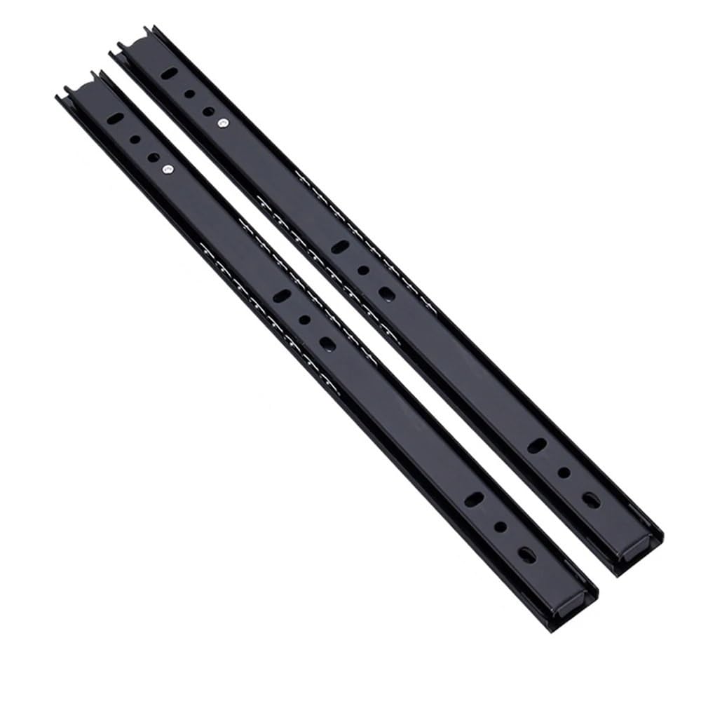 Guide scorrevoli per cassetti resistenti, 45 cm, con cuscinetti a sfera, design a due sezioni ispessite per mobili scorrevoli