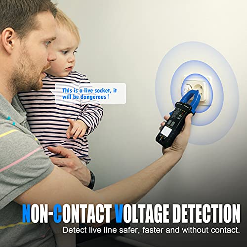 Btmeter Digital Clamp Multimeter Bt-7200Smart,Trms 6000 Counts Clamp-On Avometer Ac&Dc Voltage Current Dmm Test Meter,Auto Range Ammeter Measure Resistance Capacitance Diode Continuity Ncv With Lamp #TOP4