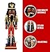 Nutcracker Ballet Gifts, Soldier Nutcracker Christmas Ornaments, African American Wooden Figure Decoration with Traditional Black and Red Uniform for Holiday Home Decor, Ideal Xmas Ornament