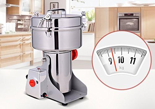Miniatura 7 de 110V 3800W Tipo de oscilación de alta potencia a gran escala 4.4 lbs 70.55 oz Granos de acero inoxidable de gran capacidad Molino de alimentos
