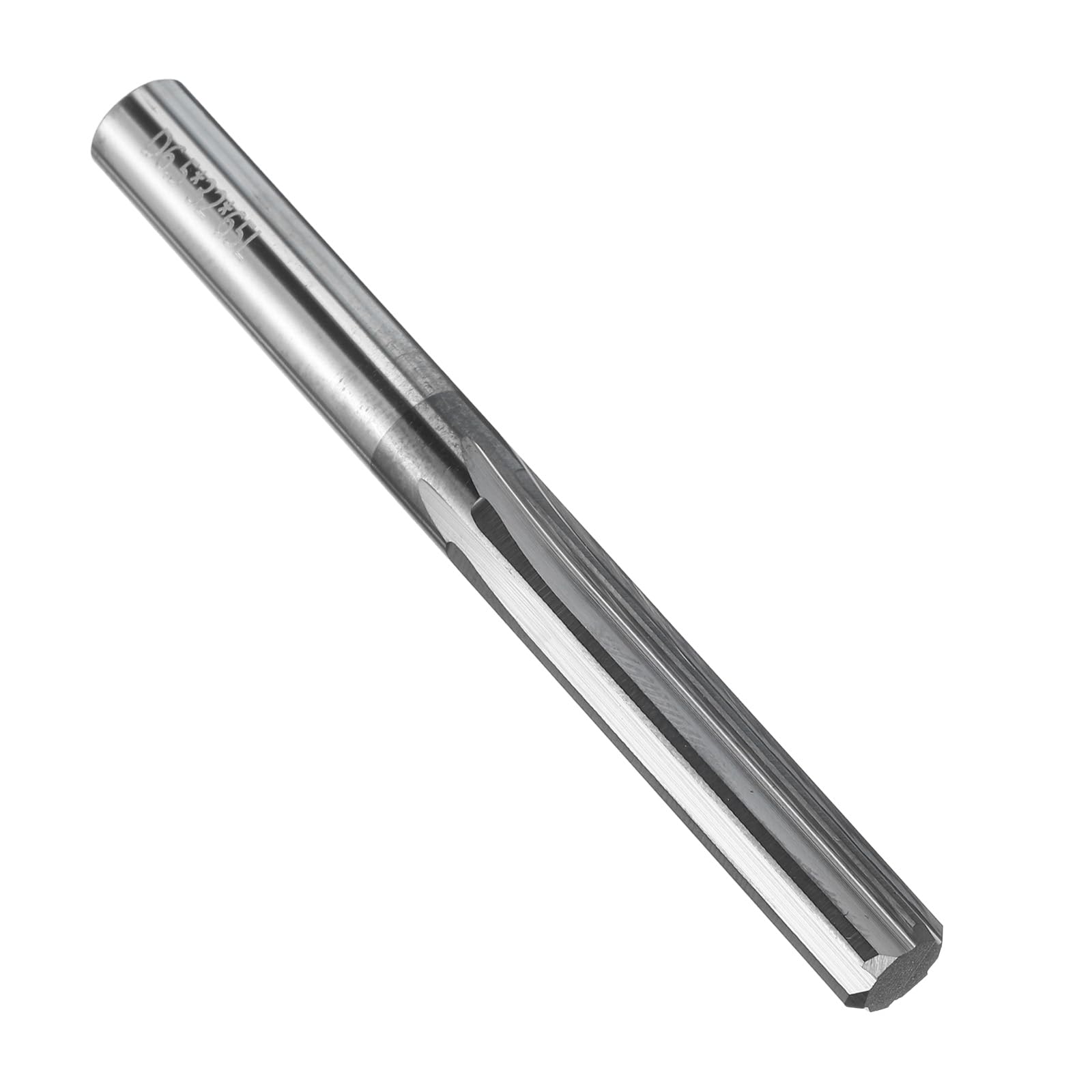 uxcell Chucking Reamer 6.5mm H7 Solid Carbide Lathe Machine Reamer 6 Straight Flutes Straight Shank Milling Cutter Tool for Metal Wood Hole Reaming