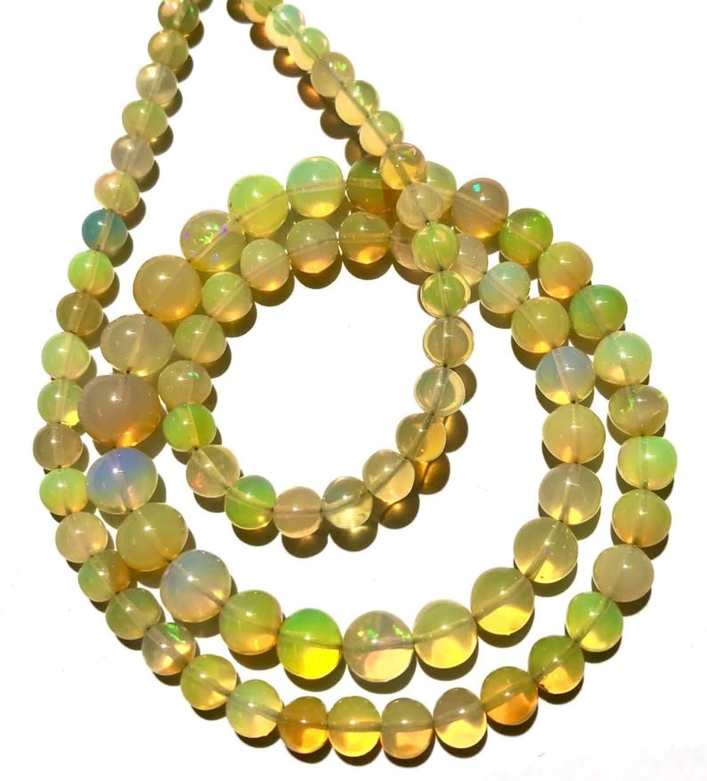 Perles opale éthiopienne naturelle pour bijoux faits main au quotidien