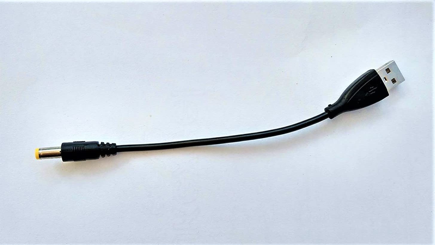 USB TO ROUND PIN USB A Type to DC 2.5x5.5mm 15cm Long Cable Smartphone, Charging Adapter usb (Black Pack of 1) (B0BLKFVS2K) Amazon Price History, Amazon Price Tracker