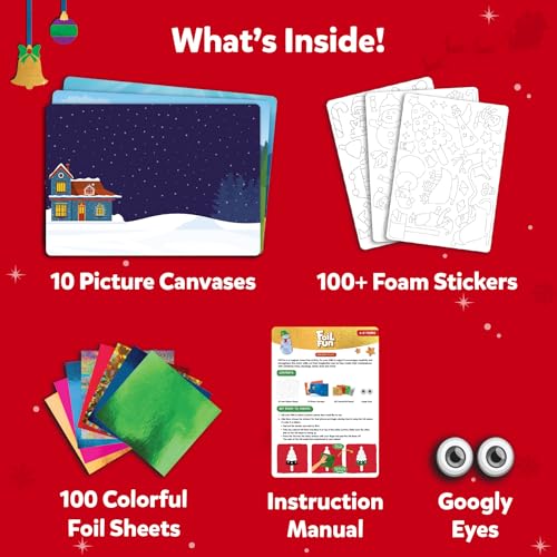 image for Skillmatics Foil Fun - Holiday Magic, No Mess Art for Kids, Christmas 
