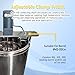 140W Electric Tank Agitator Machine with Support Hanger, 42-52cm Telescopic Range, Ideal for Ink Mixing, Paint Stirring, 220V Industrial Use