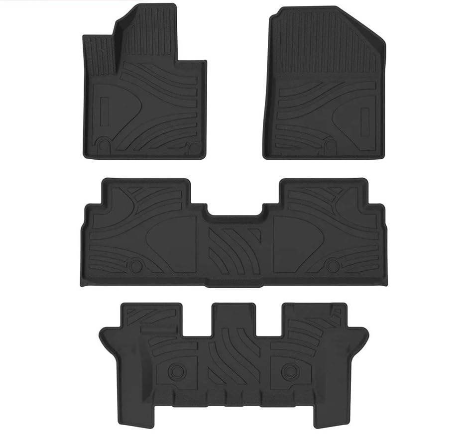 Tapis de sol pour KIA SORENTO 2016-2020 auto toutes saisons imperméable noir