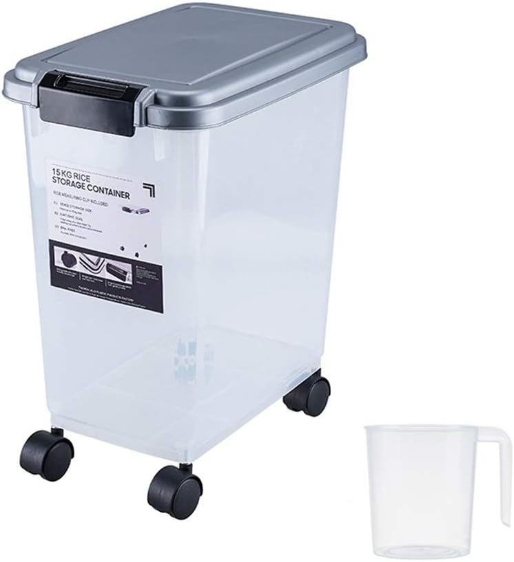 計量 米びつ 計量こめびつ おしゃれ 虫除け 密閉 無洗米 防湿 15kg 保存容器 30kg ライスボックス 清潔便利 驚きの価格が実現 収めて箱を貯蔵します キッチン収納 米の粉 車輪がある 米入れ小麦粉