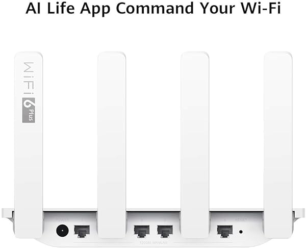 HONOR Router 3 Wi Fi 6 Gigabit 3000M 2 4G 5G Ethernet WiFi Wireless Avanzato per Segnale Domestico Consenti Connessione a 128 Dispositivi Con la Funzione di Controllo Parentale bianca