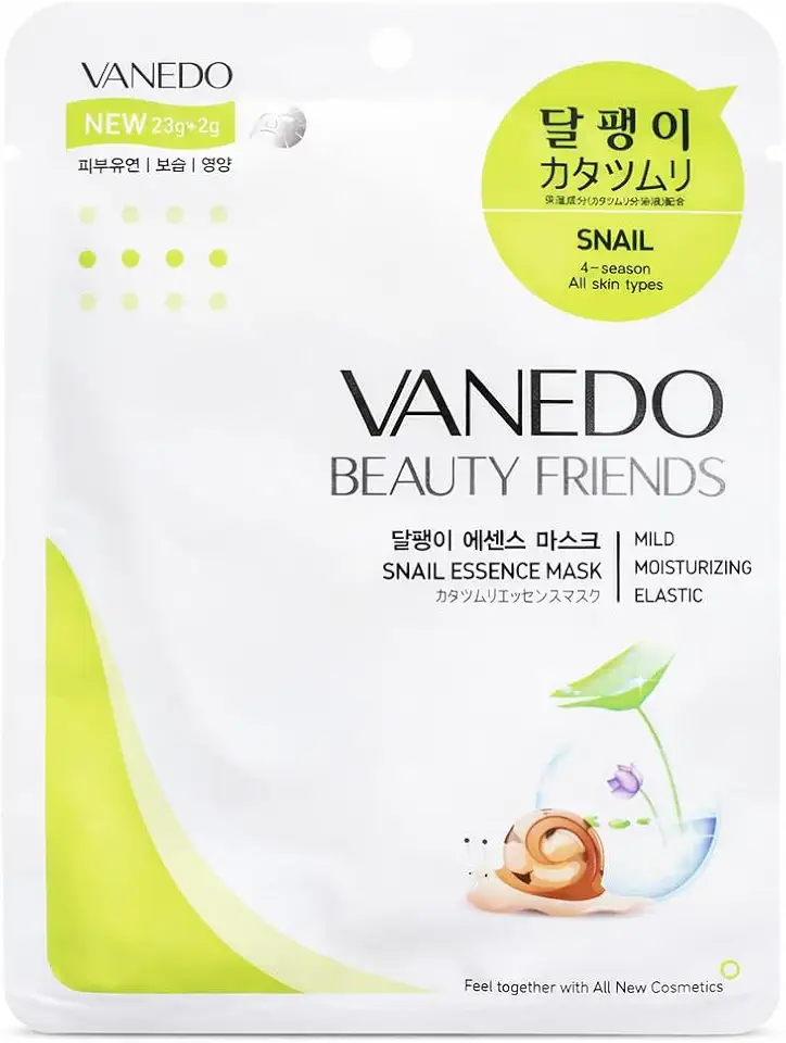 Máscara Hidratante Facial Coreana Beauty Friends - Mucina