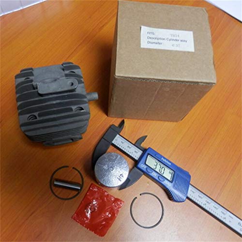 TH34 CYLINDER ASSEMBLY 37MM FOR KAAZ Compatible with KAWASAKI TH34D 2 CYCEL 34CC TRIMMER BRUSHCUTTER ZYLINDER KIT PISTON RINGS PIN CLIPS ASSY (Color : Cylinder Assy)