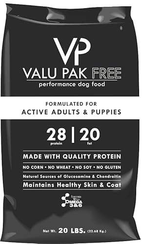 Valu-Pak Free 28-20 Dog Food | Black Bag (20 lbs)