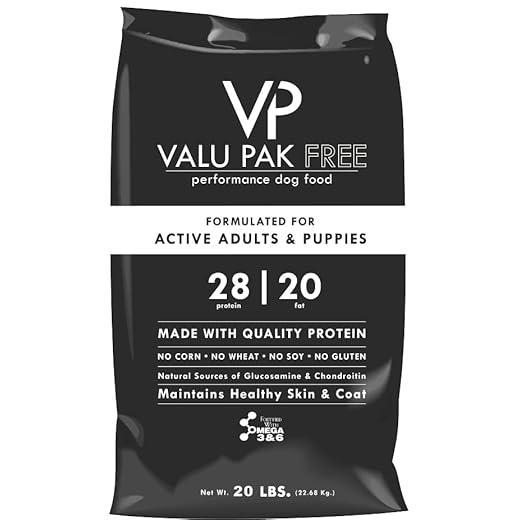Valu-Pak Free 28-20 Dog Food | Black Bag (20 lbs)