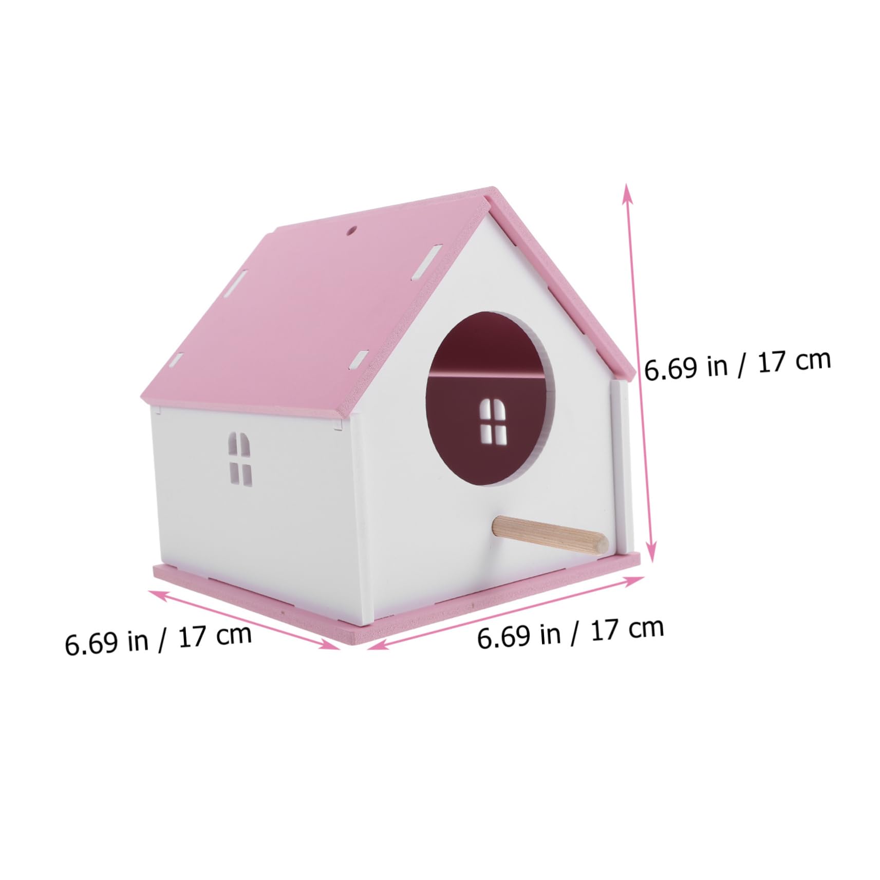 GRIRIW Pet Bird House Parrot Nesting Box Delicate Bird Feeding Nest for Garden Decoration Safe and Design for Cockatiels Lovebirds and Budgies