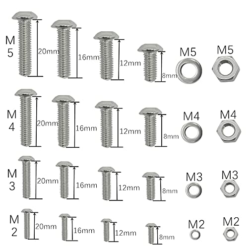 Assortiment Vis 1060 pcs / boîte M2 M3 M4 M5 Vis de douille hexagonale Ensemble 304 en acier inoxydable plate coiffe de la tête vis à tête boulonnière noix de joint et costume de clé Jeu De Vis éCrous