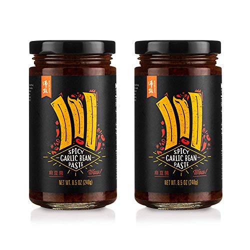 BOILING POINT Spicy Garlic Bean Paste for Hot Food Chili Lover, Mala Spicy Sauce Fan, Vegetarian-Friendly Spicy Condiment, Multi-Functional Seasoning, All-Around Dipping Sauce, 8.5 oz. (Pack of 2)