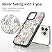 Rosarnnah Compatible for iPhone 13 Pro Max Case Cute Aesthetic - Durable Shockproof 6.6 ft Drop Impact Phone Case Cover with Funny Fashion Lovely Flower 6.7