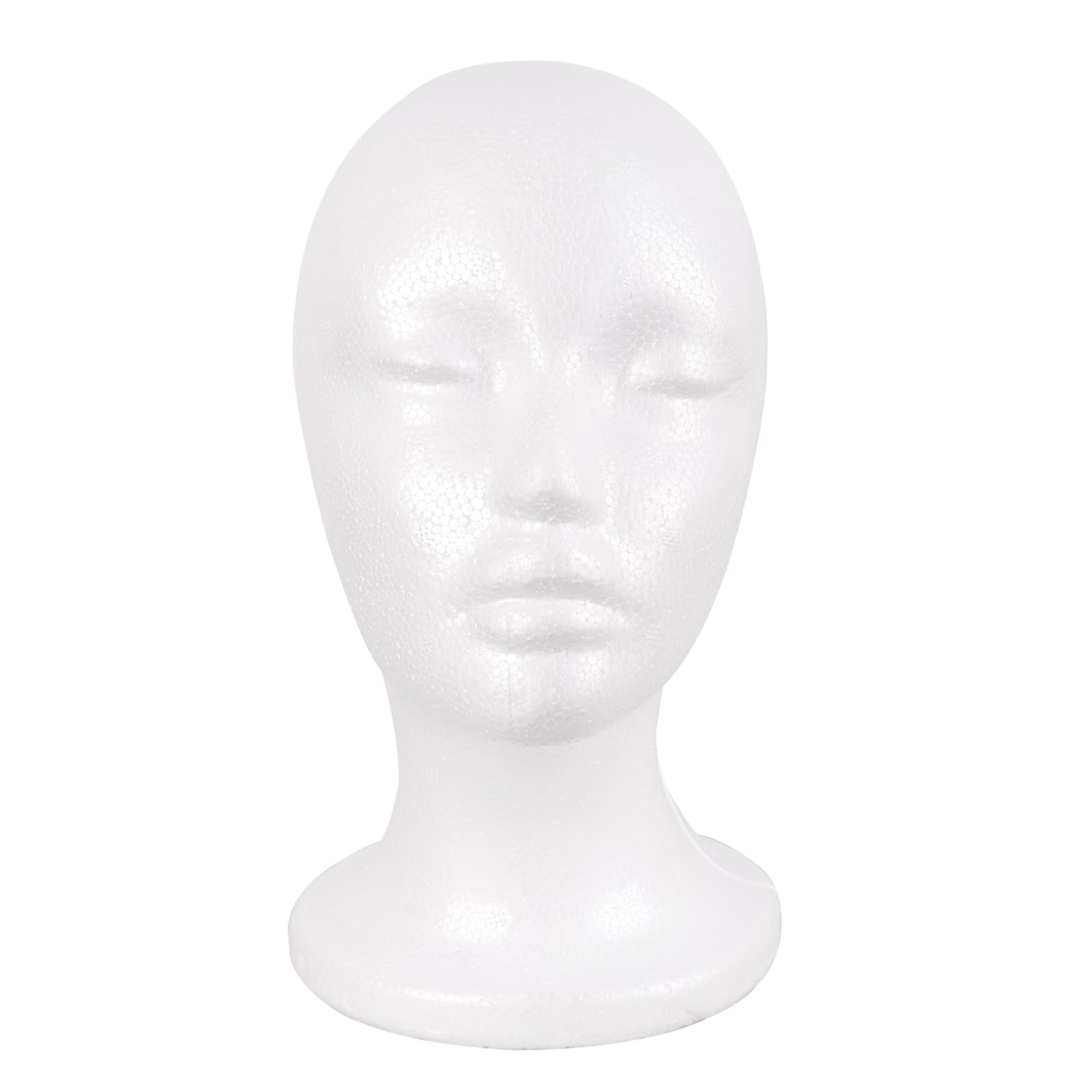 MapofBeauty Parrucca Stand, Mannequin Head Foam Display per Maschere Cappelli Decorazione DIY Parrucca Testa (Bianco)