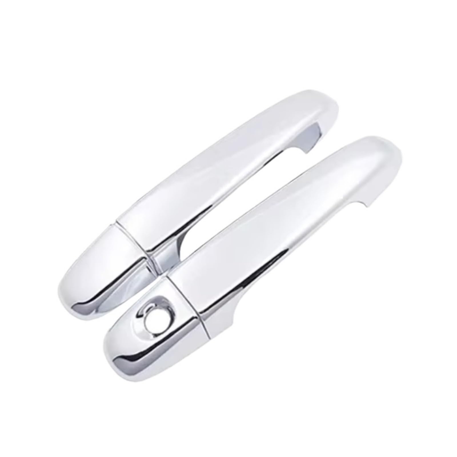 Feoosvx for Toyota for Yaris XP130 MK3 for Vitz 2012-2019 Car Accessories Carbon Fiber Chrome Door Handle Cover Trim Door Handle Handle Side(1 Keyhole 2 Doors)