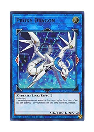 Amazon.com: YU-GI-OH! English Version CT14-EN003 Proxy Dragon Proxy Dragon  (Ultra Rare) Limited Edition : Toys & Games