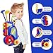 HYES Toddler Golf Set 2-4 Years, Kids Golf Club with 8 Balls, 4 Plastic Clubs, Putting Mat, Scoreboard, Storage Bag, Indoor Outdoor Game with Golf Cart Sport Toy Gift for Baby Boys Girls Age 3-5, Blue