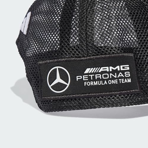 adidas Unisex Mercedes - AMG Petronas Formula ONE Team Snapback Star Trucker Cap, Black/White, S – Ansicht 5