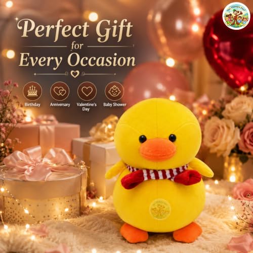 Image of Missy Duck Plush Toy - Premium Soft Stuffed Duck Animal for Babies Toddlers & Kids, Hypoallergenic Cuddly Plushie, Best Birthday Gift for Girls & Boys (40 cm)