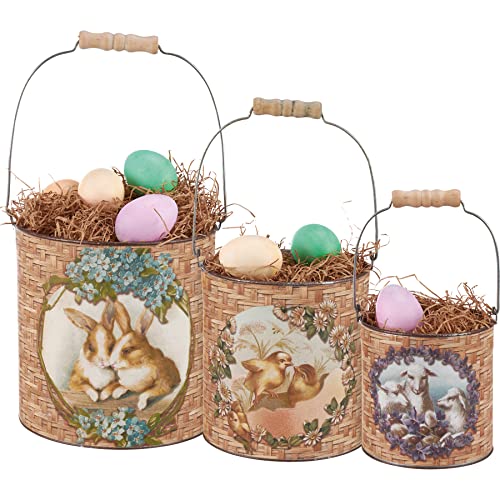 Primitives-by-Kathy-Vintage-Animal-Designs-Decorative-Bin-Set Primitives by Kathy Vintage Animal Designs Decorative Bin Set
