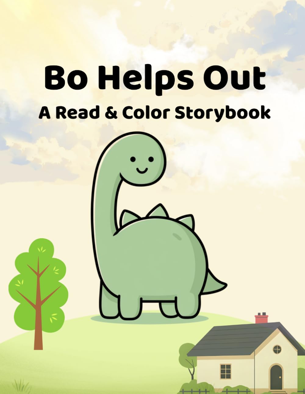 Bo Helps Out: A Read & Color Storybook (Bo the Dino & Its Adventures - Read & Color)