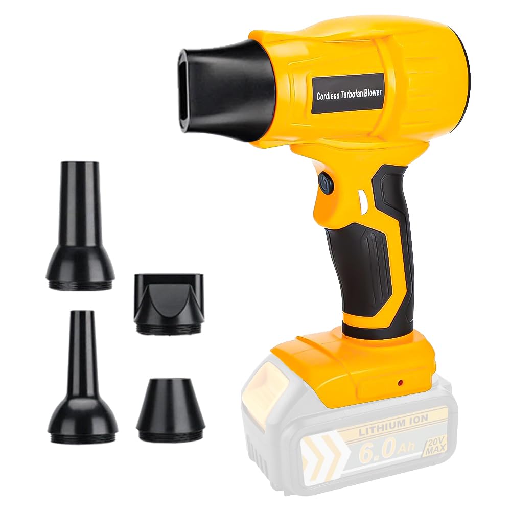 350W Mini Cordless Air Duster Blower Compatible with Dewalt XR 18V Battery,96000 RPM High-Speed Motor, Compact, Lightweight Electric Duster for Electronics, Keyboards, Cars, Tools, and Home Cleaning — image 1