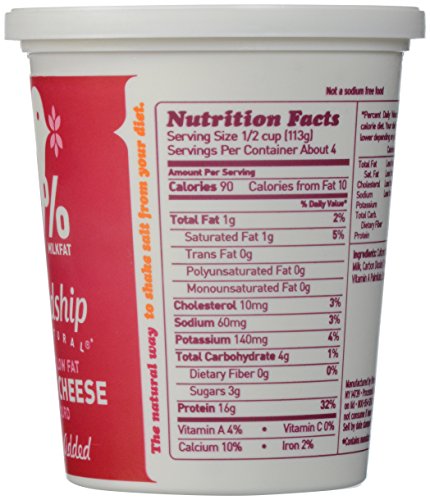 Friendship Dairy Cottage Cheese, No Salt Added, 16 Oz #TOP1