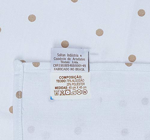 Naturalle, Kit Guardanapo Panama Petit, Caqui, 4 Peças