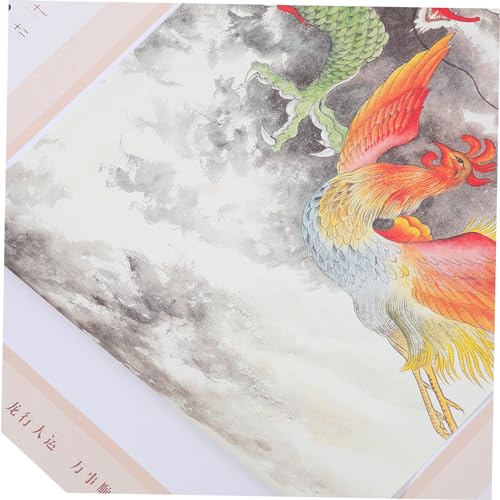 TEHAUX 年龍年掛軸式宣紙 ダー 壁掛け伝統暦 春節祝祭表示 家とオ の室内