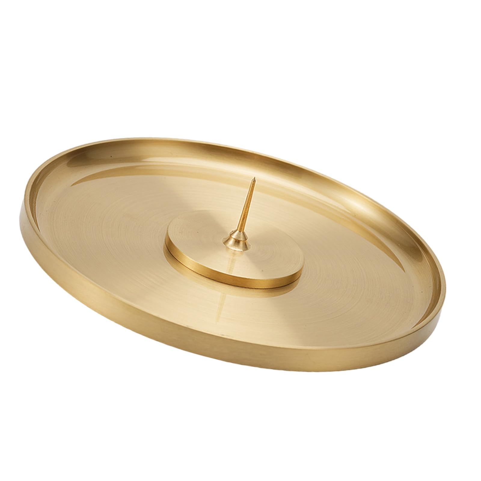 Kalttoy Brass Round Base, Vintages Inspireds Incenses Burners for Home Ambiances Insert Aromatherapys Base