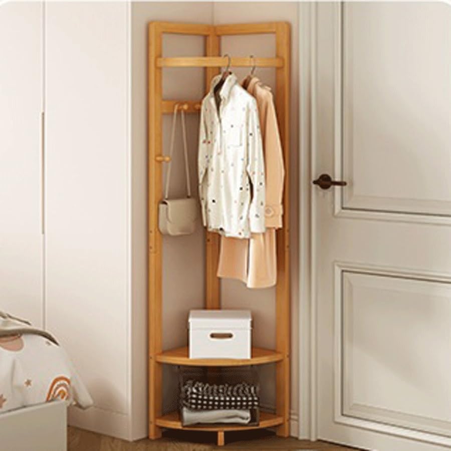 Standing Coat Hanger Floor Standing Coat Rack Bedroom Corner Hanger Wall Multifunctional Small Wardrobe