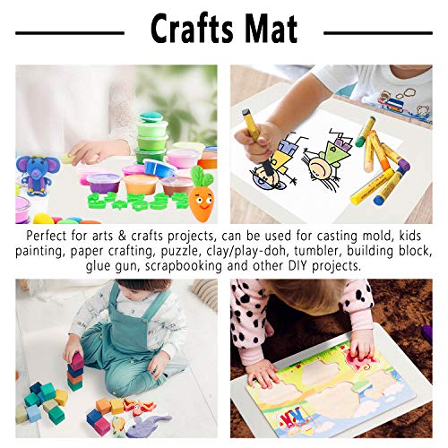 image for Gartful 3Pack Silicone Sheet for Crafts, Resin Jewelry Casting Molds M