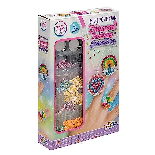 Pintura de diamante para manualidades Grafix set de 3 cuadros de arte con brillo para adultos