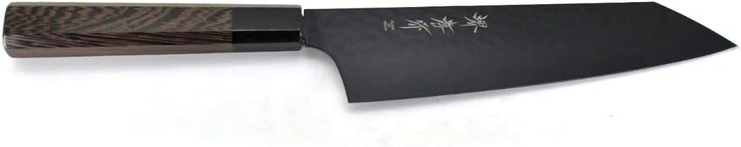 Sakai Takayuki/KUROKAGE Series VG-10 Hammered Kengata Gyuto(Chef's Knife) 190 mm/7.5" Black