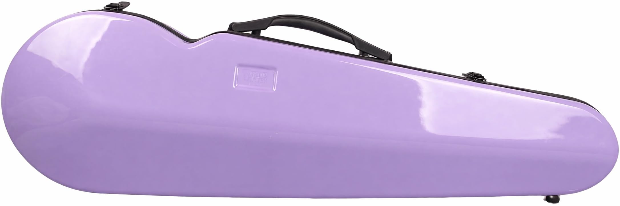 PERLMAN 4/4 Full Size Fiberglass Violin Case - Lightweight Hard Shell Triangular Box with Built-in Hygrometer & Backpack Straps (Violet)-image-1
