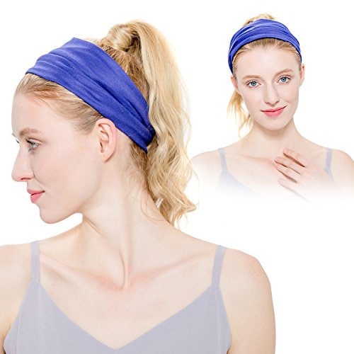 6PCS Multifunctional Headwear Yoga Sports Stretchable Casual Headband Seamless Uv Solid Moisture Neck Gaiter Headwrap Mask Bandana Scarf Helmet Liner