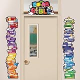 Yopyame Books of the Bible Posters - 16PCS Bible Door Border Door Cover for Scripture Home Church Decor Religious Christian Educational Posters for Classroom Sunday School