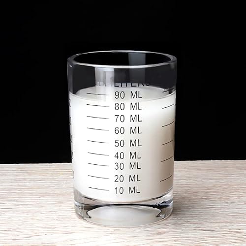 Miniatura 7 de Taza medidora de vidrio de chupito, 3 onzas3.0 fl oz, 2 unidades (rojo, 3.0 fl oz, 2 unidades)