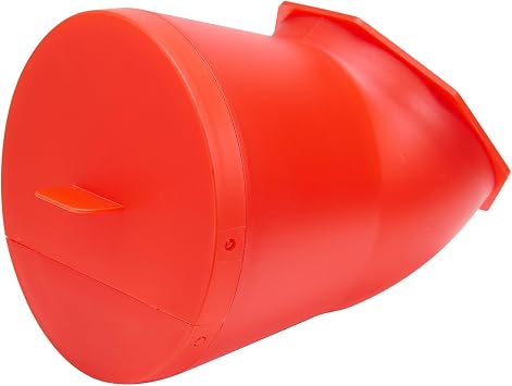 Magicfly Chicken Feeder Port, No Waste Chicken Feeders with Lid, DIY Automatic Poultry Feeder fits 3.15" Standard Opening, Bell-Mouth Gravity Feed Kit for Hens, Ducks & Other Poultry