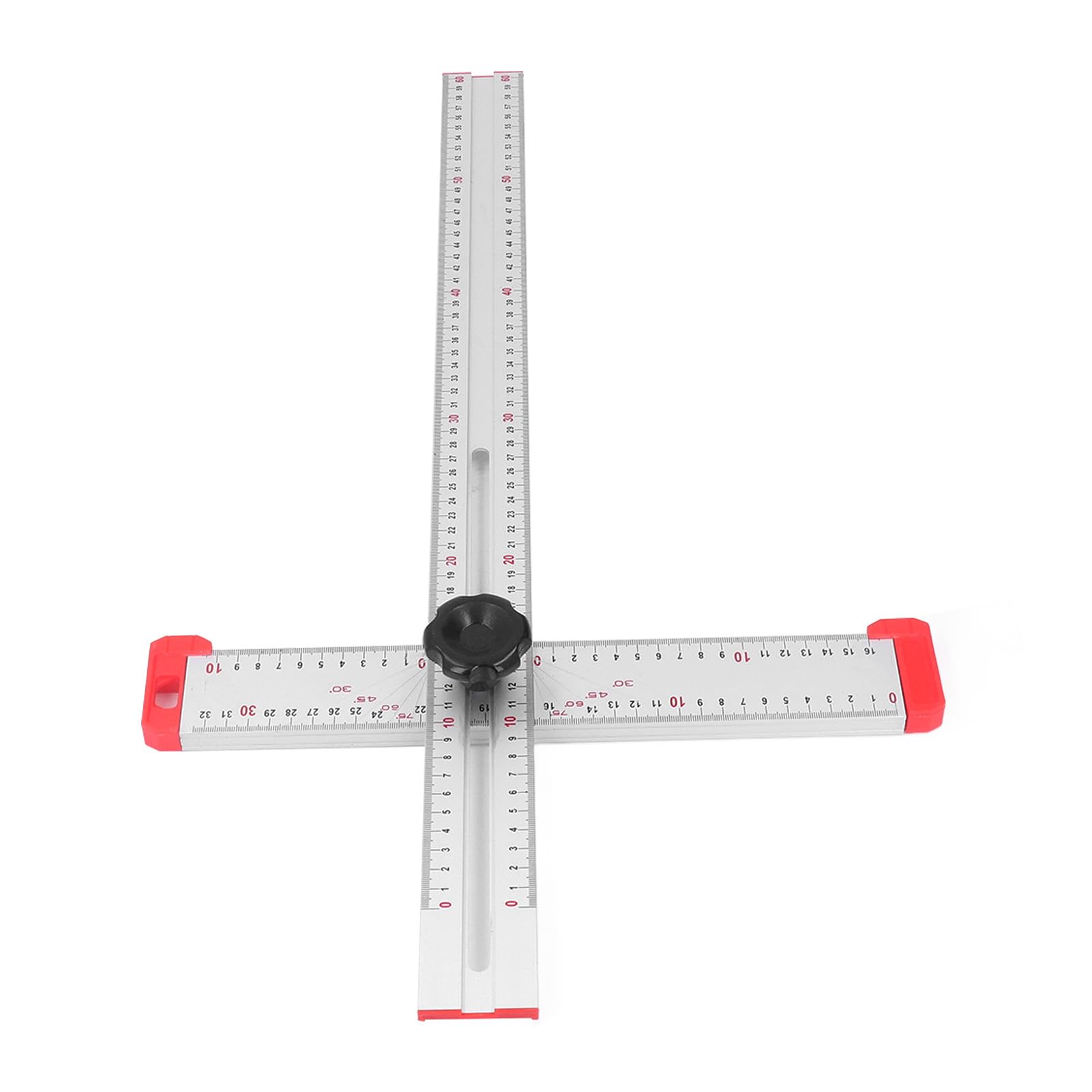Generic Righello Combinato da 12 Pollici Goniometro in Acciaio Inossidabile e Alluminio con Scale in Pollici/mm per la Lavorazione del Legno Lavorazione dei Metalli Misurazione dell'angolo Marcatura