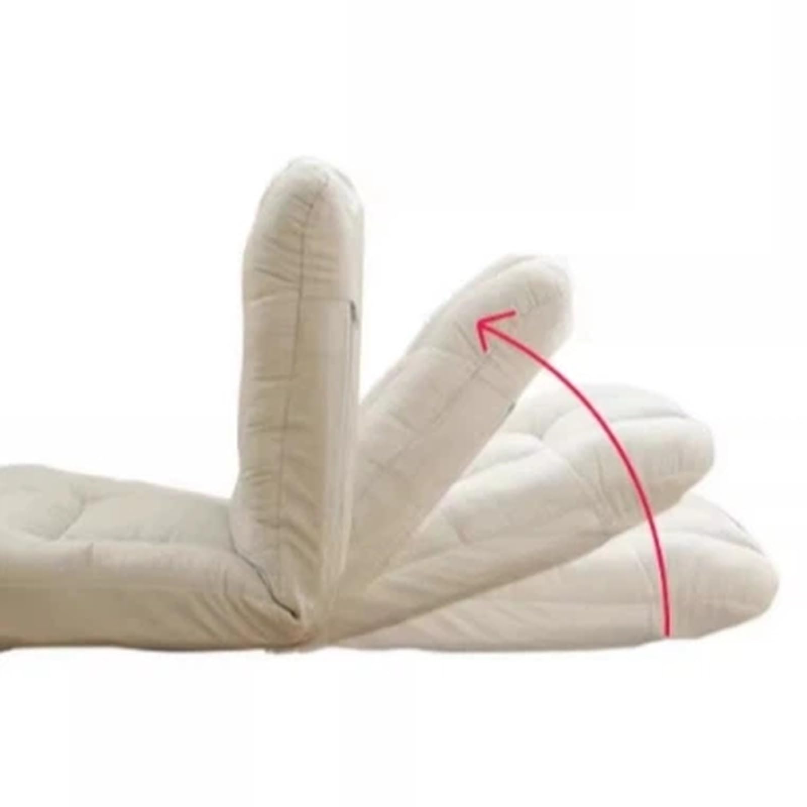 Krzesło torba fasola Składana dmuchana sofa Tatami z oparciem do rozkładanego fotela w akademiku(Grijs)