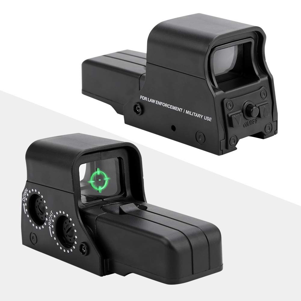 Mirino olografico - Mirino a Punto Luce Verde con Lente antiriflesso, Adatto per Binario 21-23 mm