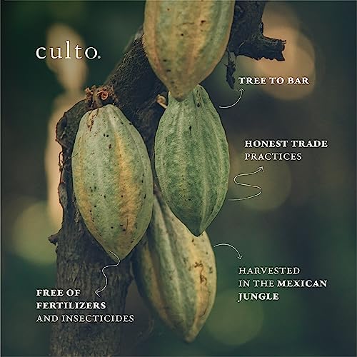 Culto Pack With 6 Organic Chocolate Bars 70% Cocoa, 80 Grams, Dark Chocolate And Honey #TOP5